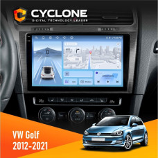 Штатная магнитола Volkswagen Golf 2012-2021 Cyclone C10005 4x64, 4G, DSP, 2k