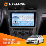Штатная магнитола Volkswagen Golf 2012-2021 Silver Cyclone C10-012 4x64 DSP 4G