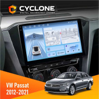 Штатная магнитола Volkswagen Passat 2012-2021 Cyclone C10005 4x64, 4G, DSP, 2k