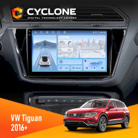 Штатная магнитола Volkswagen Tiguan 2016+ Cyclone C10005 4x64, 4G, DSP, 2k