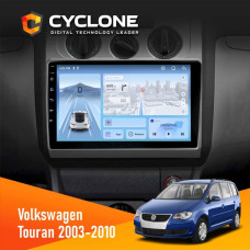Штатна магнітола Volkswagen Touran 2003-2010 Conditioner Cyclone C10-012 4x64 DSP 4G