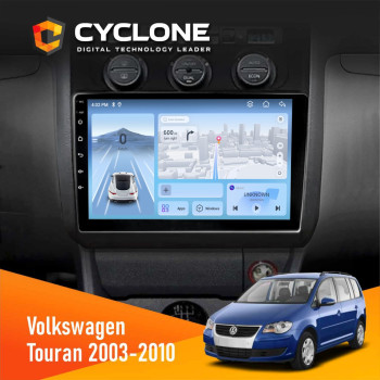 Штатная магнитола Volkswagen Touran 2010-2015 Climate Cyclone C10-012 4x64 DSP 4G