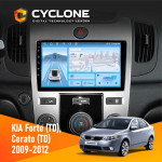 Штатная магнитола KIA Cerato (TD) 2009-2012 Cyclone C9-012 4x64 DSP 4G