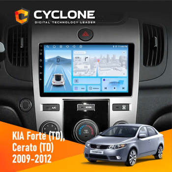 Штатная магнитола KIA Cerato (TD) 2009-2012 Cyclone C9-012 4x64 DSP 4G