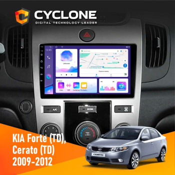 Штатная магнитола KIA Cerato (TD) 2009-2012 Cyclone C9-011 4x64, DSP