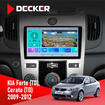 Штатна магнітола KIA Cerato (TD) 2009-2012 Decker D9-009 4x64, DSP, 4G, 2k