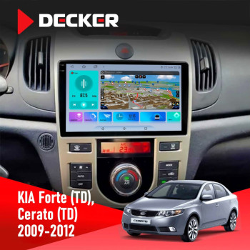 Штатна магнітола KIA Cerato (TD) 2009-2012 Climate Decker D9-009 4x64, DSP, 4G, 2k