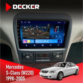 Штатная магнитола Mercedes-Benz S-Class (W220) 1998-2005 Decker D9-008 8x128 DSP 4G