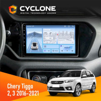 Штатна магнітола Chery Tiggo 2, 3 2016-2021 Cyclone C9-012 4x64 DSP 4G
