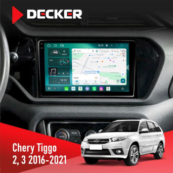 Штатная магнитола Chery Tiggo 2, 3 2016-2021 Decker D9-004 6x128, DSP 360, 2k