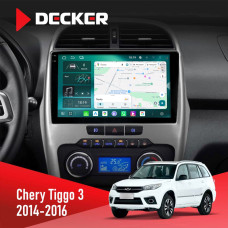 Штатная магнитола Chery Tiggo 3 2014-2016 Decker D10-004 6x128, DSP, 360, 2k