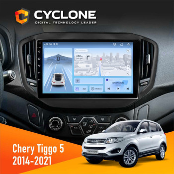 Штатна магнітола Chery Tiggo 5 2016-2021 Cyclone C10-012 4x64 DSP 4G