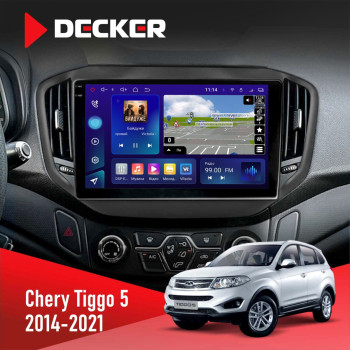 Штатна магнітола Chery Tiggo 5 2016-2021 Decker D10-005 4x64, DSP, 360, 4G, 2k