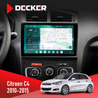 Штатна магнітола Citroen C4 2010-2015 Decker D10-004 6x128, DSP, 360, 2k