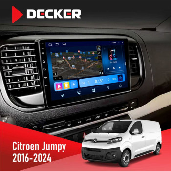 Штатная магнитола Citroen Jumpy 2016+ Decker D9-008 8x128 DSP 4G