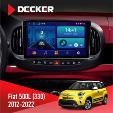 Штатна магнітола Fiat 500L (330) 2012-2022 Decker D10-002 6x128, DSP, 360, 2k