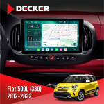 Штатная магнитола Fiat 500L (330) 2012-2022 Decker D10-004 6x128, DSP, 360, 2k