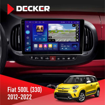 Штатна магнітола Fiat 500L (330) 2012-2022 Decker D10-005 4x64, DSP, 360, 4G, 2k