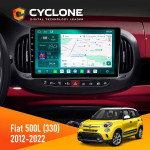 Штатная магнитола Fiat 500L (330) 2012-2022 Cyclone C10-013 4x64 DSP 4G