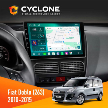Штатная магнитола Fiat Doblo (263) 2010-2015 Cyclone C10-013 4x64 DSP 4G