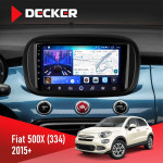 Штатная магнитола Fiat 500X (334) 2015+ Decker D9-006 4x64, 4G