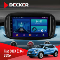 Штатная магнитола Fiat 500X (334) 2015+ Decker D9-002 6x128, DSP, 360