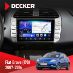 Штатная магнитола Fiat Bravo (198) 2007-2016 Decker D9-006 4x64, 4G