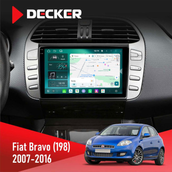 Штатна магнітола Fiat Bravo (198) 2007-2016 Decker D9-004 6x128, DSP 360, 2k Штатна магнітола Fiat Bravo (198) 2007-2016 Decker D9-004 6x128, DSP 360, 2k