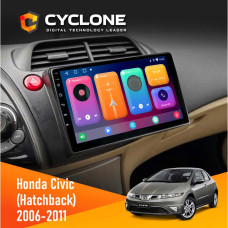 Штатна магнітола Honda Civic 2006-2011 (Hatchback) Cyclone C10-001 2x32