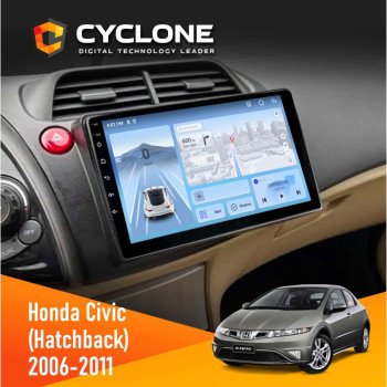 Штатна магнітола Honda Civic 2006-2011 (Hatchback) Cyclone C10-012 4x64 DSP 4G