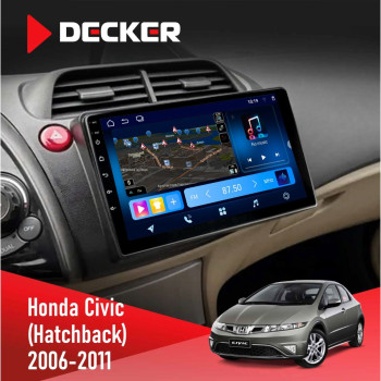 Штатная магнитола Honda Civic 2006-2011 (Hatchback) Decker D10-008 8x128 DSP 4G