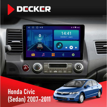 Штатна магнітола Honda Civic 2007-2011 (Sedan) Decker D10-002 2x32, 4G, 2k
