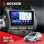 Штатная магнитола Honda Fit 2002-2008 Climate Decker D9-006 4x64, 4G