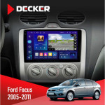 Штатная магнитола Ford Focus 2 2005-2011 Black Decker D9-005 4x64, DSP, 360, 4G, 2k