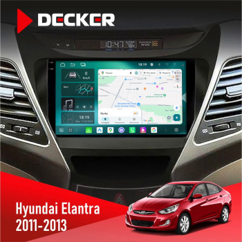 Штатна магнітола Hyundai Elantra 2011-2013 Decker D9-004 6x128, DSP 360, 2k Штатна магнітола Hyundai Elantra 2011-2013 Decker D9-004 6x128, DSP 360, 2k