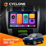 Штатная магнитола Hyundai Tucson 2005-2010 Black Cyclone C10-001 2x32