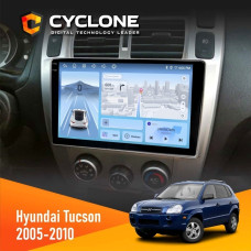 Штатная магнитола Hyundai Tucson 2005-2010 Black Cyclone C10-012 4x64 DSP 4G