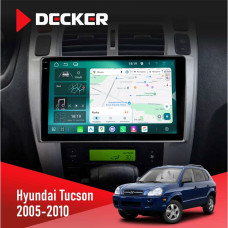 Штатна магнітола Hyundai Tucson 2005-2010 Black Decker D10-004 6x128, DSP, 360, 2k