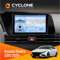 Штатная магнитола Hyundai Elantra 2021+ Cyclone C9-012 4x64 DSP 4G