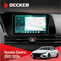 Штатная магнитола Hyundai Elantra 2021+ Decker D9-004 6x128, DSP 360, 2k