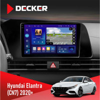 Штатная магнитола Hyundai Elantra 2021+ Decker D9-005 4x64, DSP, 360, 4G, 2k