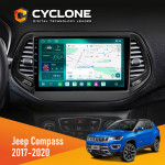 Штатная магнитола Jeep Compass 2017-2020 Cyclone C10-013 4x64 DSP 4G