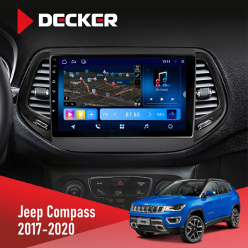 Штатная магнитола Jeep Compass 2017-2020 Decker D10-008 8x128 DSP 4G