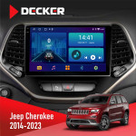 Штатная магнитола Jeep Cherokee 2014-2023 Decker D10-002 6x128, DSP, 360, 2k