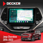 Штатная магнитола Jeep Cherokee 2014-2023 Decker D10-004 6x128, DSP, 360, 2k