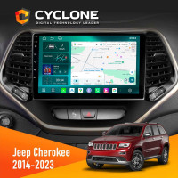 Штатна магнітола Jeep Cherokee 2014-2023 Cyclone C10-013 4x64 DSP 4G