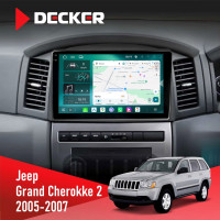 Штатна магнітола Jeep Grand Cherokee 2005-2007 Big Screen Decker D10-004 6x128, DSP, 360, 2k