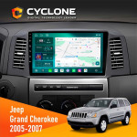 Штатна магнітола Jeep Grand Cherokee 2005-2007 Small Screen Cyclone C10-013 4x64 DSP 4G
