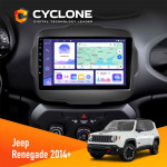 Штатная магнитола Jeep Renegate 2014+ Cyclone C9-011 4x64, DSP