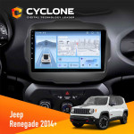 Штатная магнитола Jeep Renegate 2014+ Cyclone C9-012 4x64 DSP 4G
